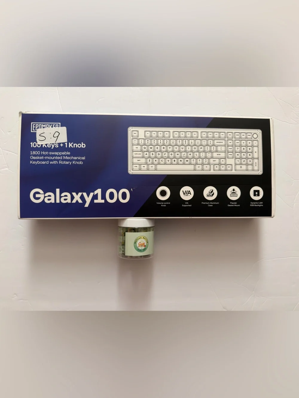 Epomaker Galaxy 100 Aluminum Mechanical Keyboard HMX Switches Matcha Butter milk